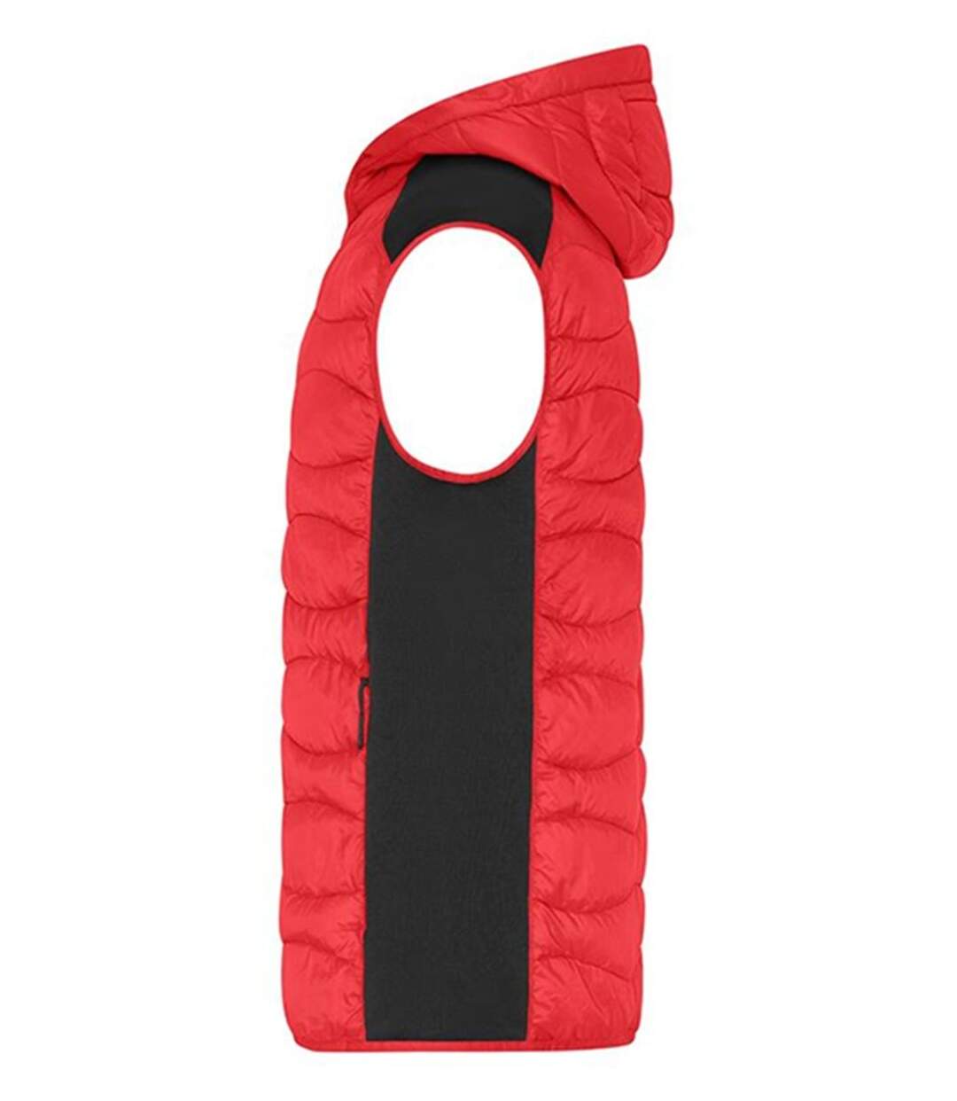 Bodywarmer matelassé - Homme - JN1328 - rouge et noir