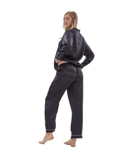 Ensemble De Pyjama Long Femme Noir Keanu