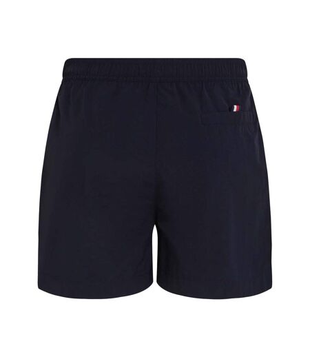 Mens Flag Mid Length Swim Shorts Blue Tommy Hilfiger