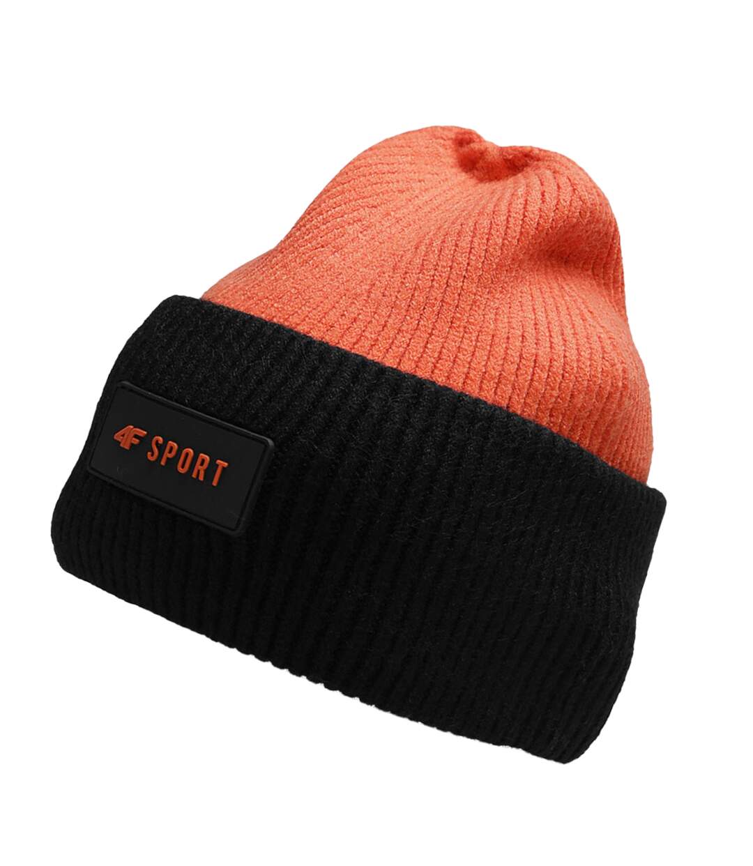 Bonnet Motif/style Blocs De Couleurs Hjz22 Garçon Noir Orange 4F-1