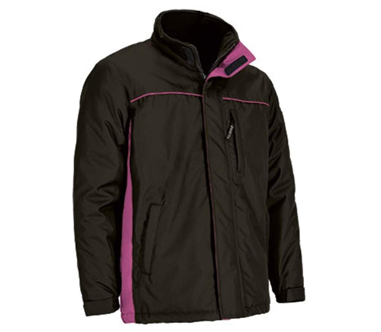 Parka de travail imperméable - Homme - REF THUNDER - noir et rose magenta-1