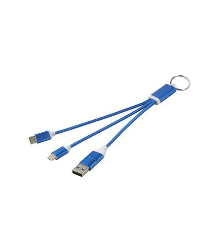 Porte-clés avec câble de recharge taille unique bleu roi Generic