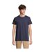 T-shirt Pioneer Homme Bleu Marine Français SOLS-2