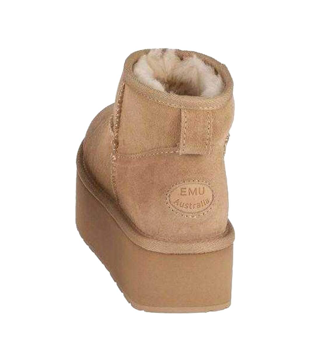 Womens/ladies Stinger Micro Sheepskin Platform Snow Boots Beige EMU Australia-2