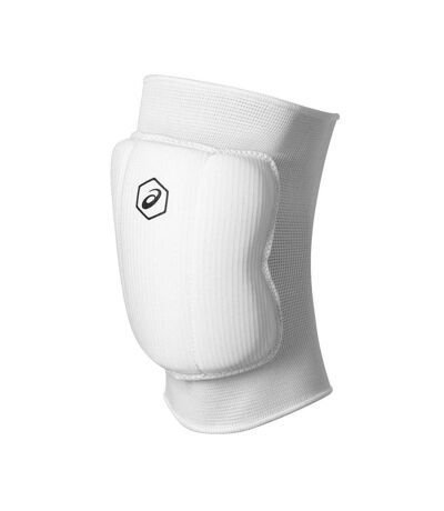 x2 genouillères blanches asics basic kneepad - l