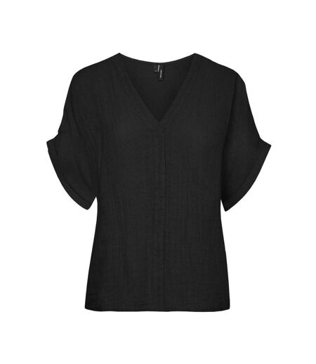 T-Shirt noir femme vero moda mathilda