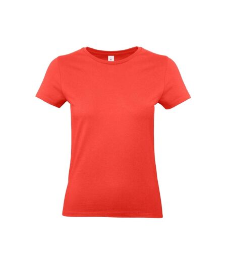 Womens/ladies e190 t-shirt sunset orange B&C
