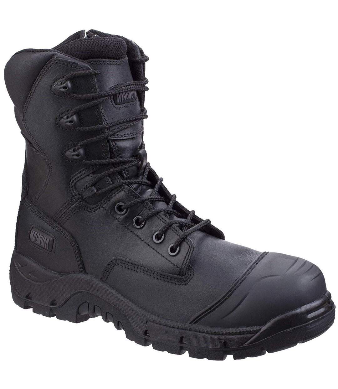 Mens Rigmaster Leather Safety Boot Black Magnum-1