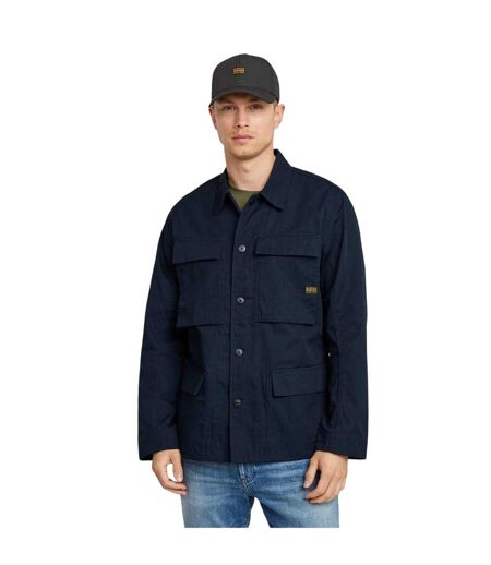 Mens Logo Flap Pocket Overshirt Salute G-Star