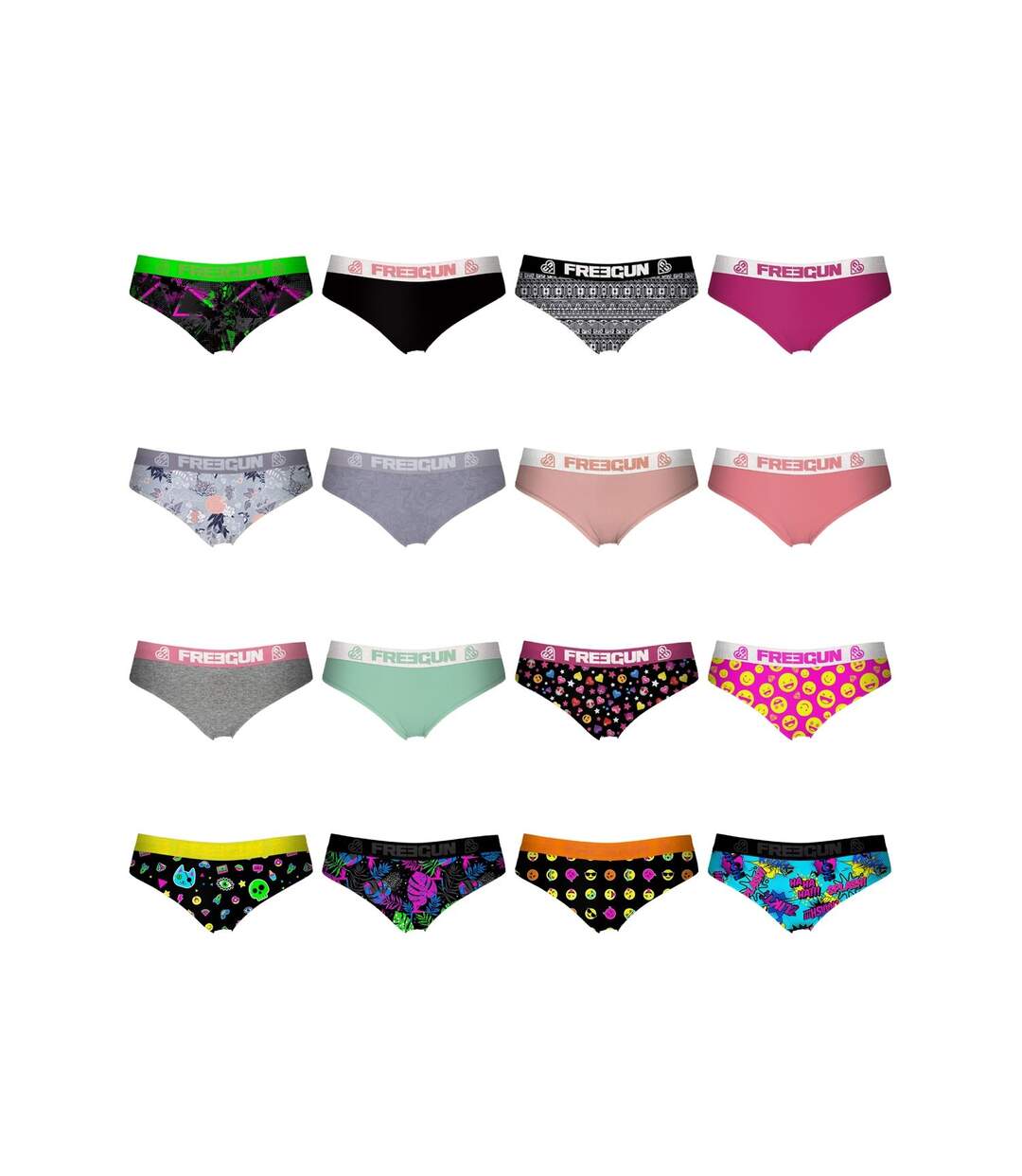 Pack Surprise de 3 Boxers microfibre femme Freegun-1