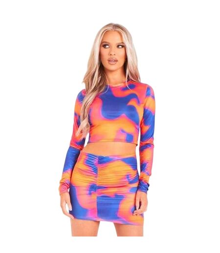 Mini Jupe Femme Orange Missy Empire