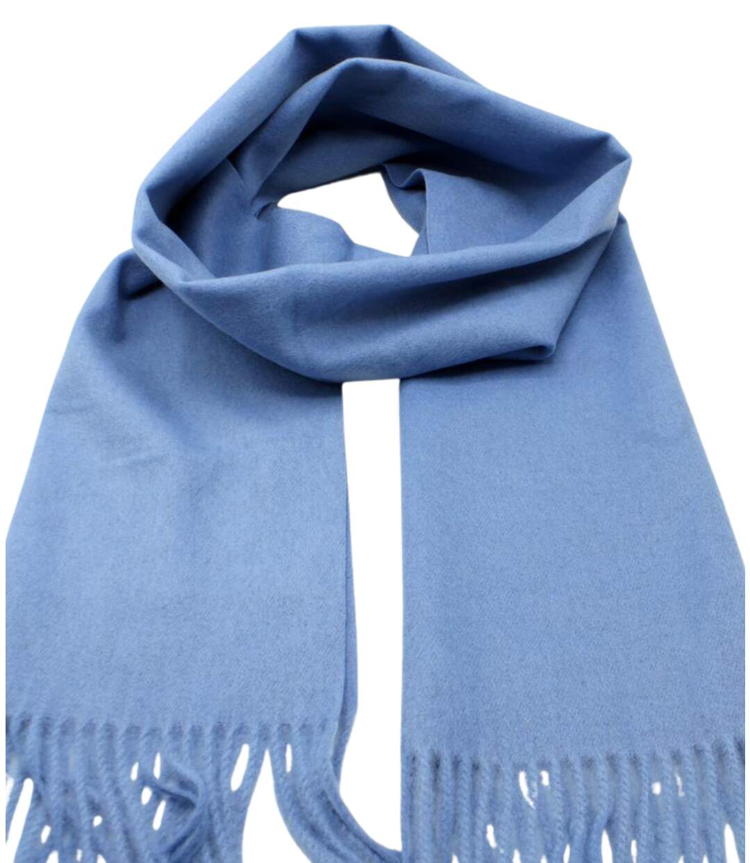 écharpe élégante Femme en Bleu Ciel - Accessoire Chic pour l'Hiver-4