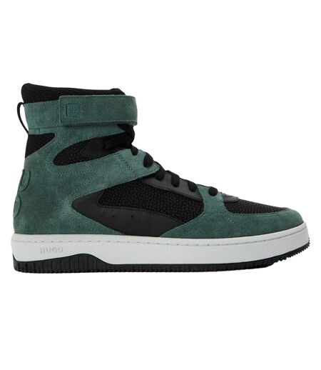 Mens Kilian Hito Ltmx Suede Trainers Black Teal Hugo