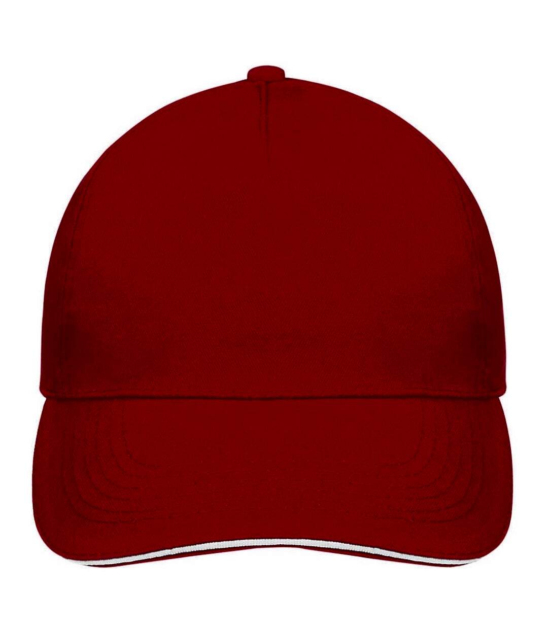 Sunny casquette adulte rouge/blanc SOLS-4