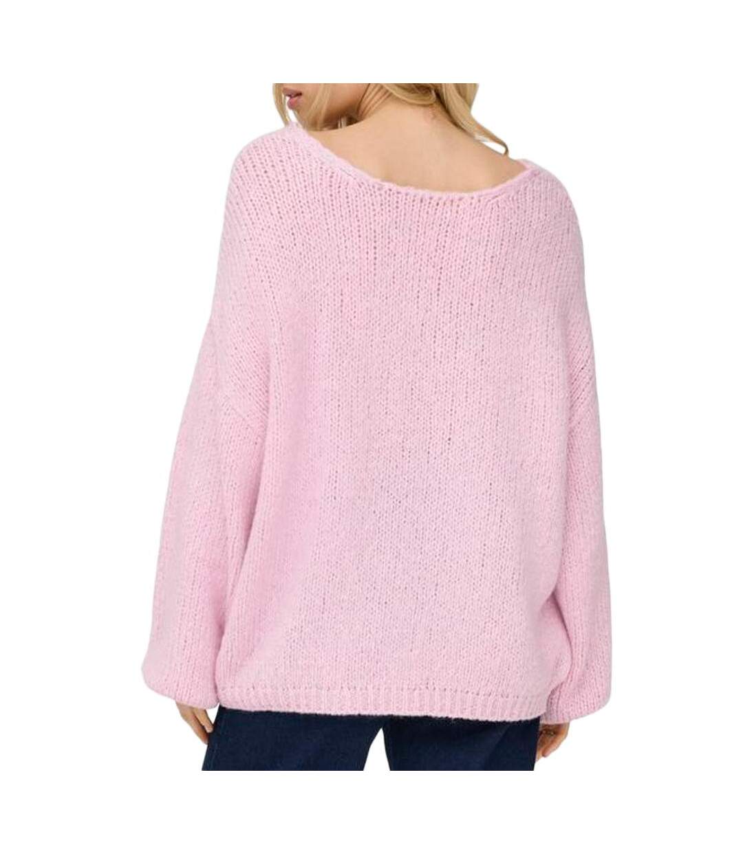Pull rose femme jdy dinea-2