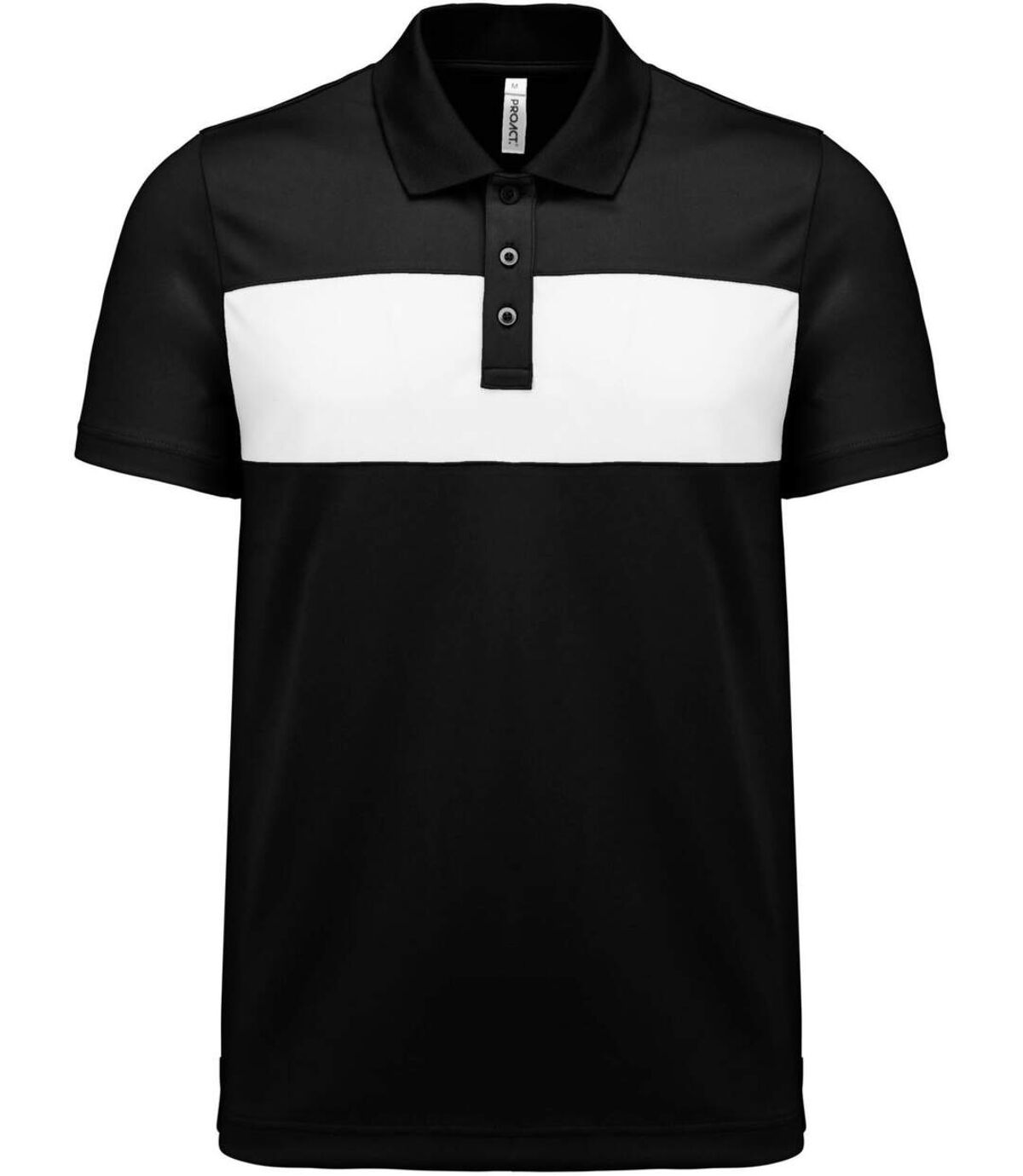 Polo sport - PA493 - noir - manches courtes