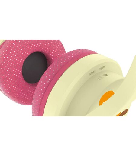 Casque interactif enfant taille unique rose / blanc cassé Animal Crossing