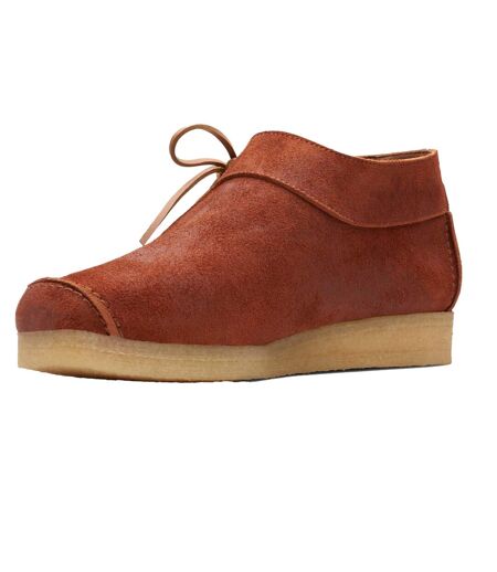Mens Lugger Leather Boots Brown Clarks
