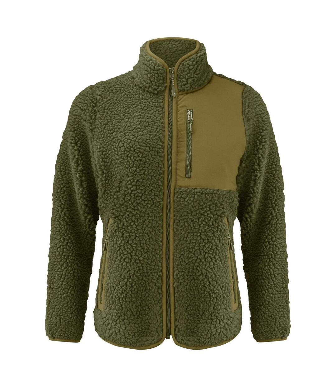 Veste Polaire Kingsley Femme Vert Kaki Foncé James Harvest-1