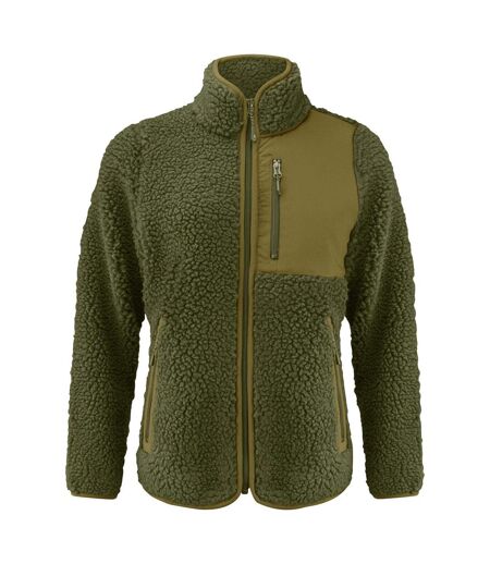 Veste Polaire Kingsley Femme Vert Kaki Foncé James Harvest