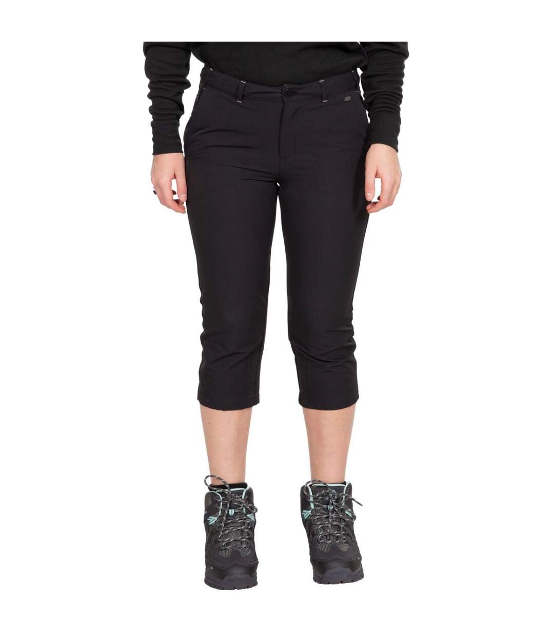 Womens/ladies mags capri black Trespass-1