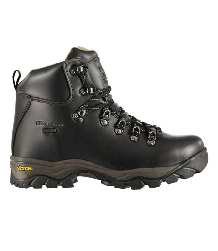 Mens Orkney Leather Walking Boots Brown Karrimor