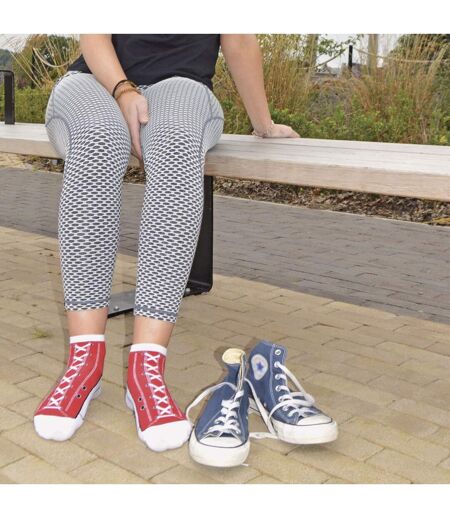2 Pack Unisex Adult Cotton Socks That Look Like Shoes