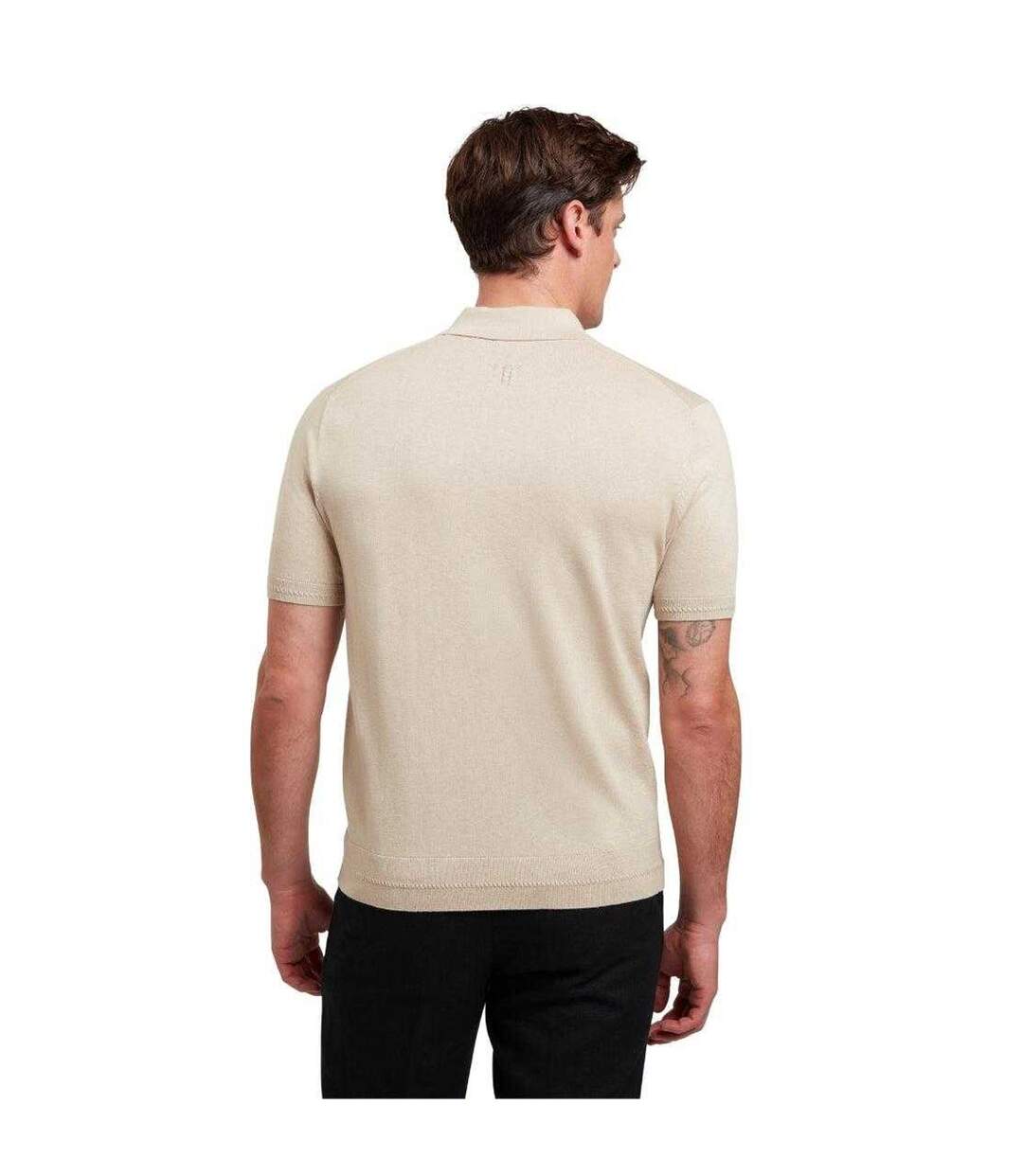 Polo Nickk Homme Taupe Ted Baker-3