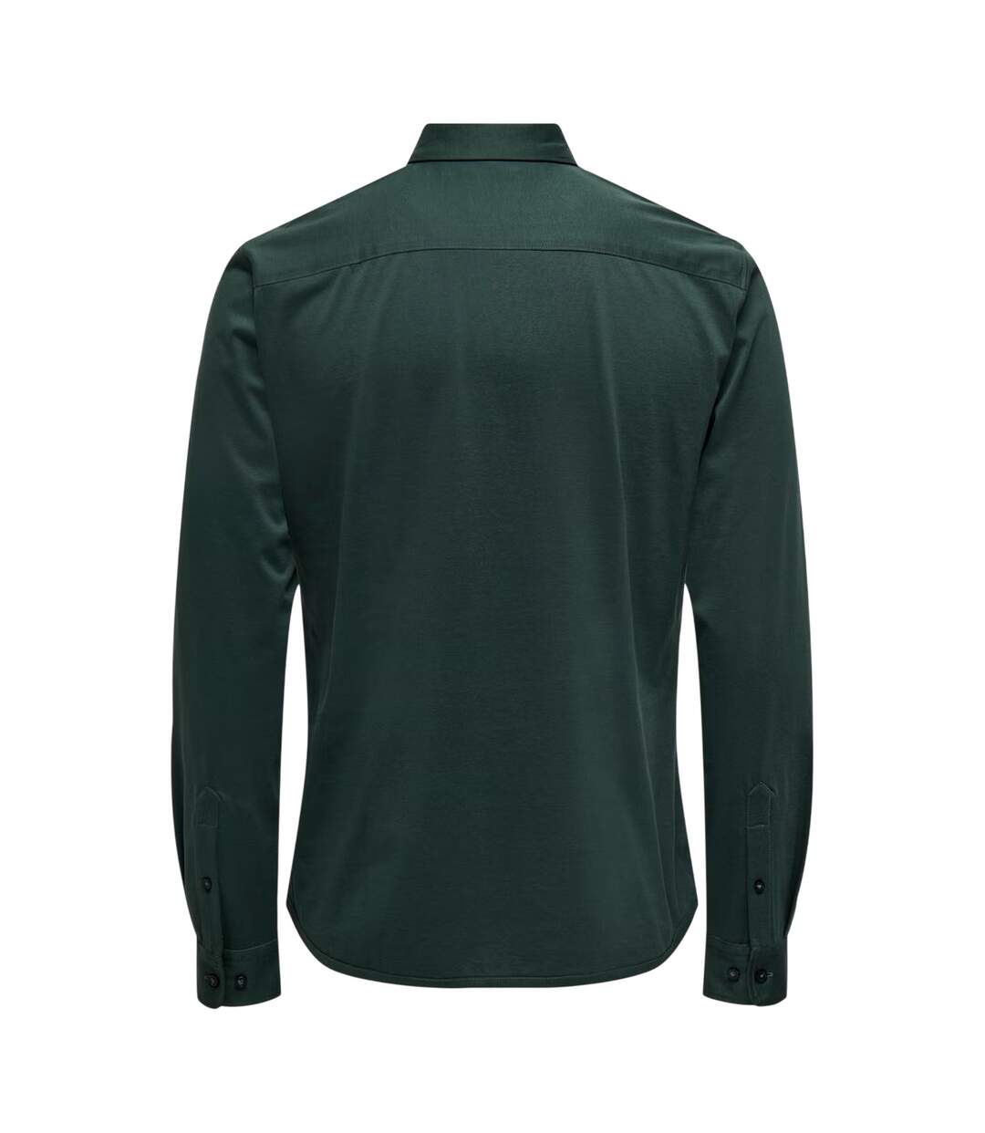 Chemise Manches Longues Homme Vert Foncé Only-3