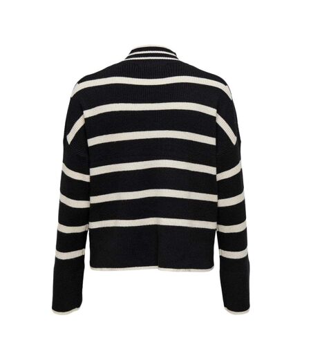 Pull noir/beige femme only libi - l