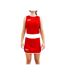Short De Boxe Et Débardeur Femme Rouge BoxFit-1