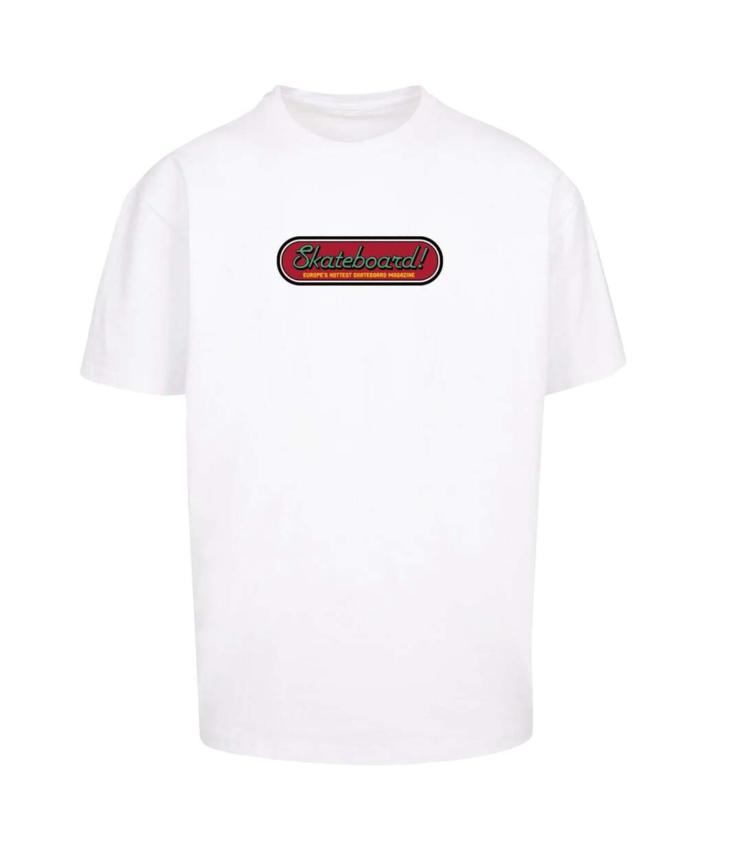 Mens The Skateboard Magazine Cover No 11 Oversized T-shirt Blanc MerchCode-2