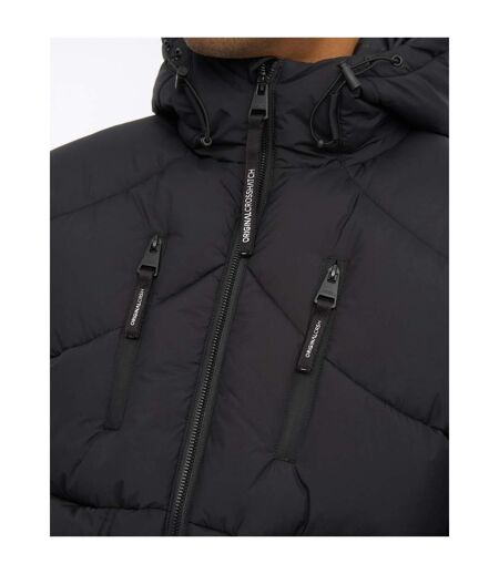 Doudoune À Capuche Walkham Homme Noir Crosshatch