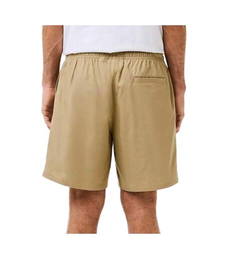 Short beige homme lacoste poplin