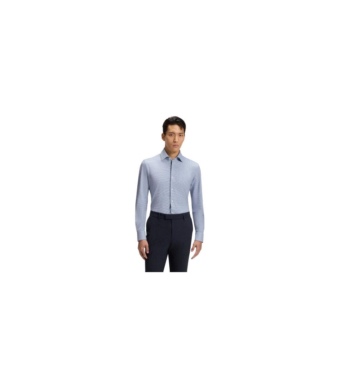 Chemise Hank Homme Bleu Boss-1