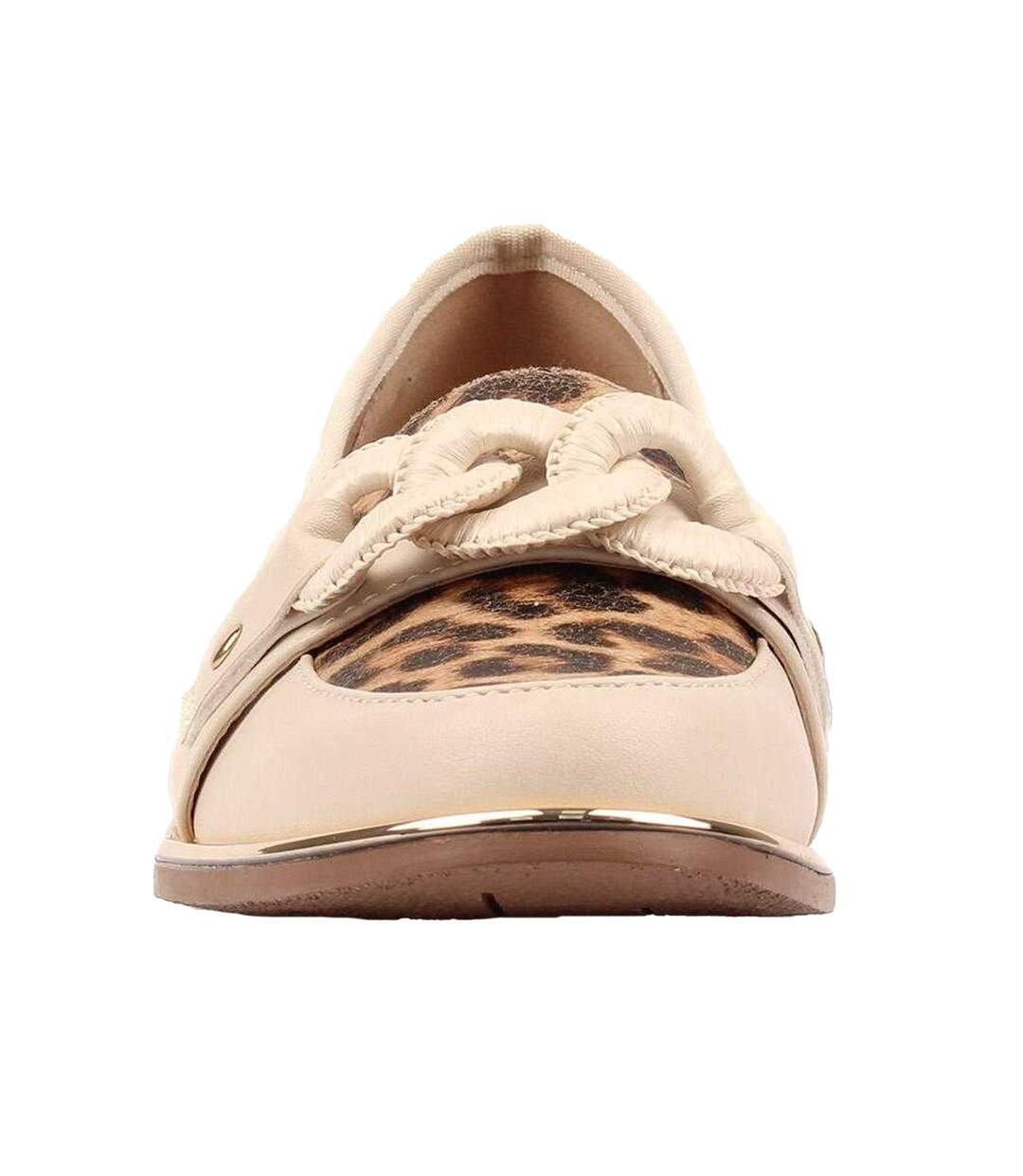 Mocassins Motif/style Léopard Sara Femme Beige Lunar-2