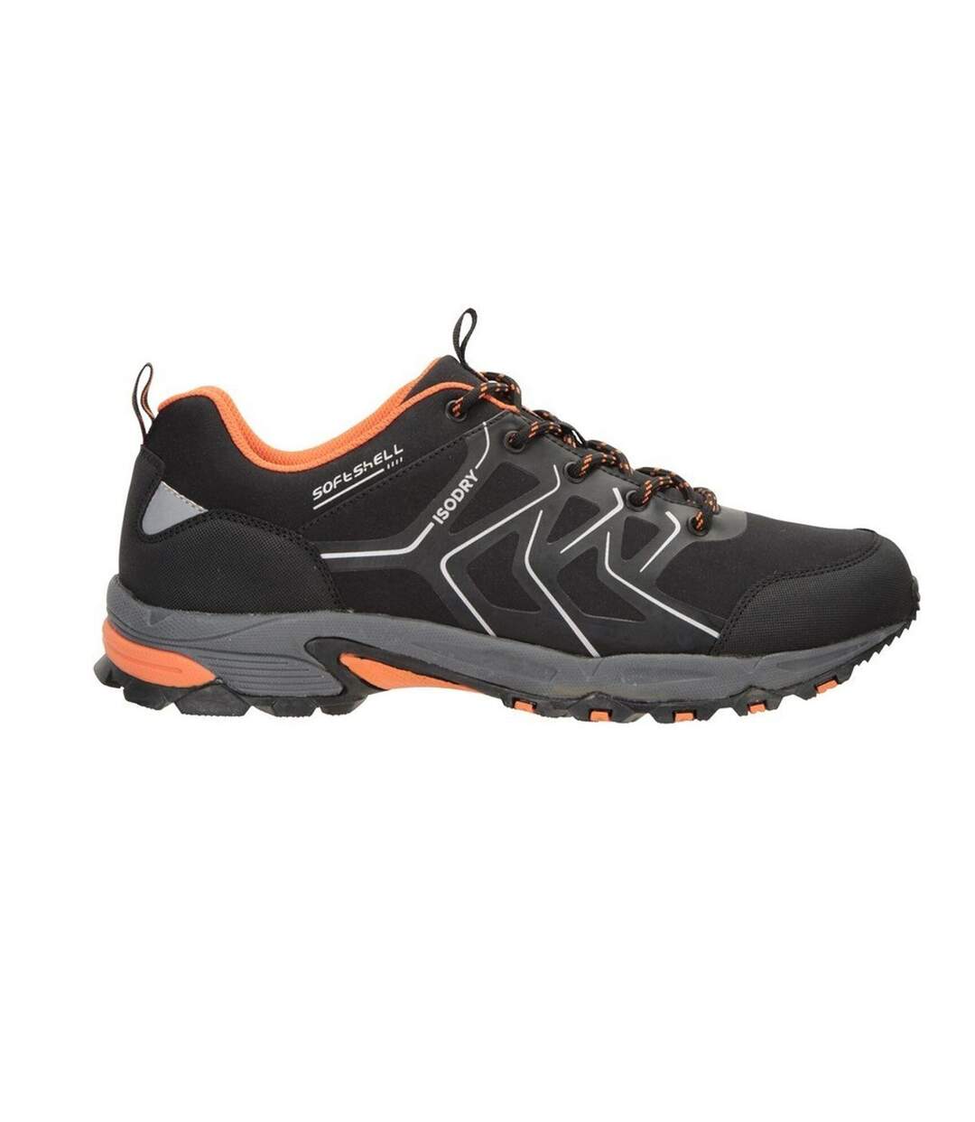 Mens Shadow Softshell Waterproof Walking Shoes Black Mountain Warehouse-1