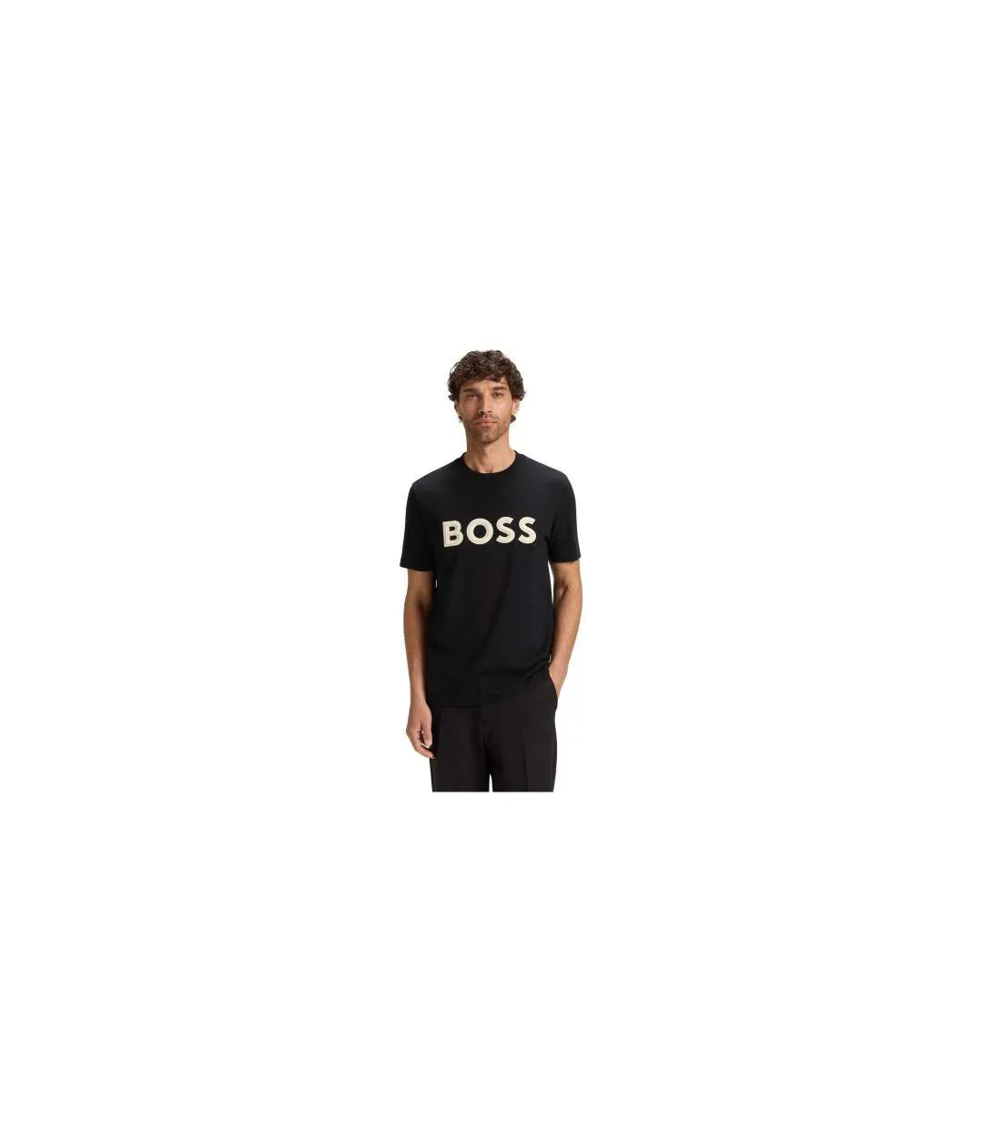 T-shirt Iconic Homme Noir Boss-1