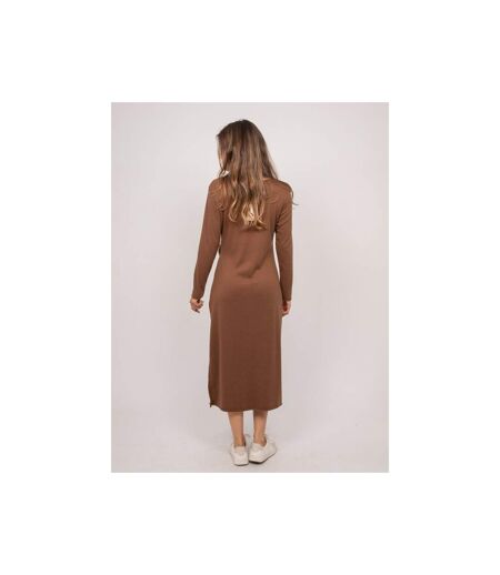 Robe longue maille douce drapé ILARISSE - Dona X Lisa