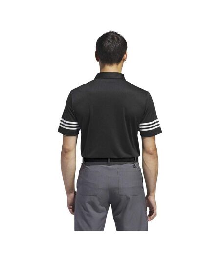 Polo Motif/style Rayé Homme Noir Adidas