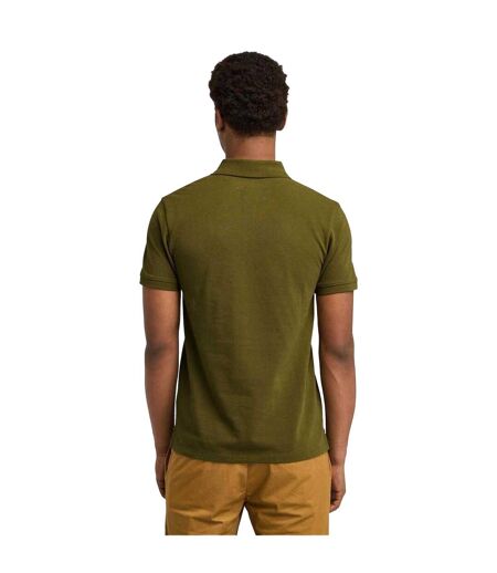 Mens Oyster River Logo Short-sleeved Polo Shirt Olive Timberland
