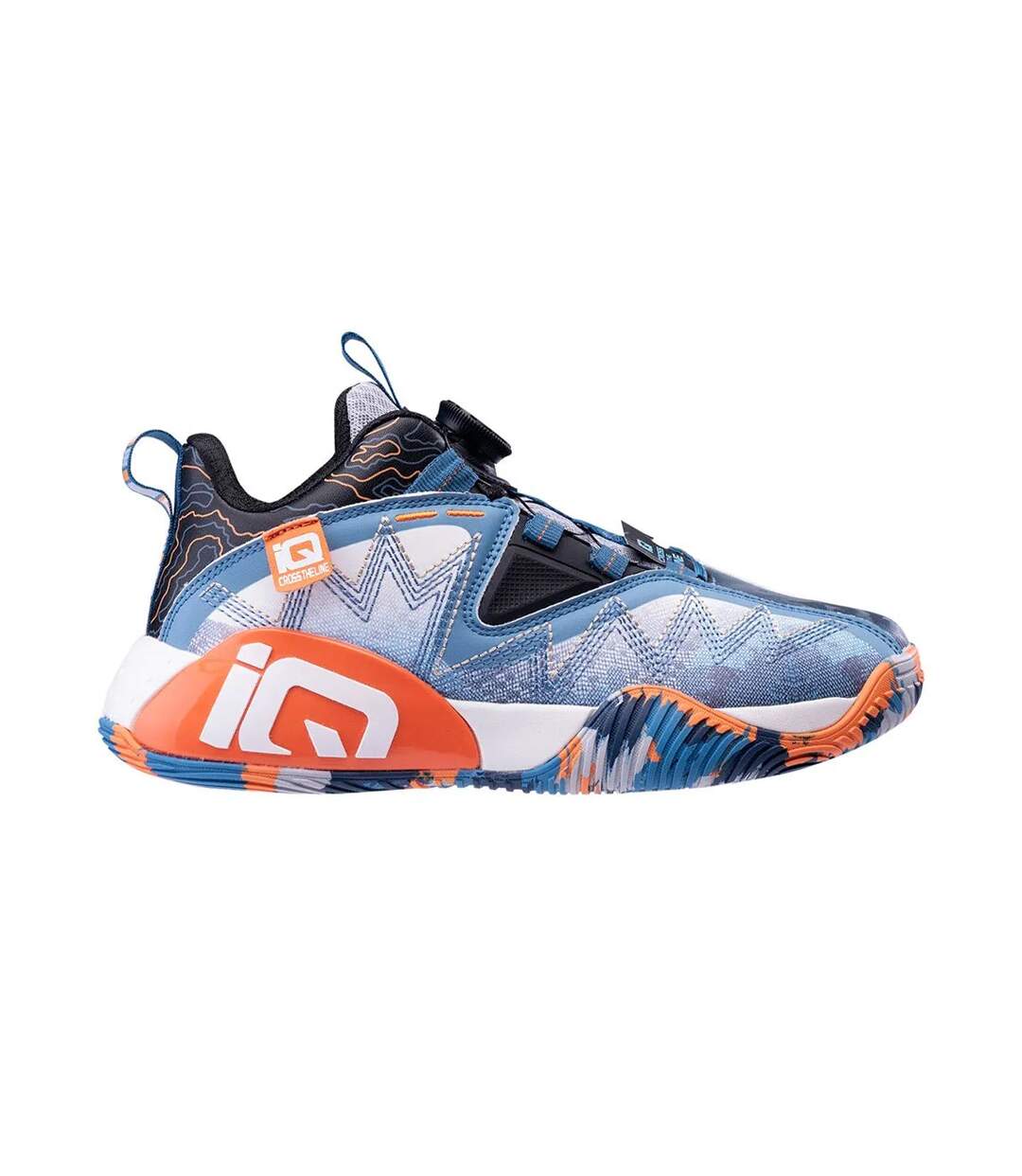 Baskets Basky Enfant Bleu Noir Orange IQ-2