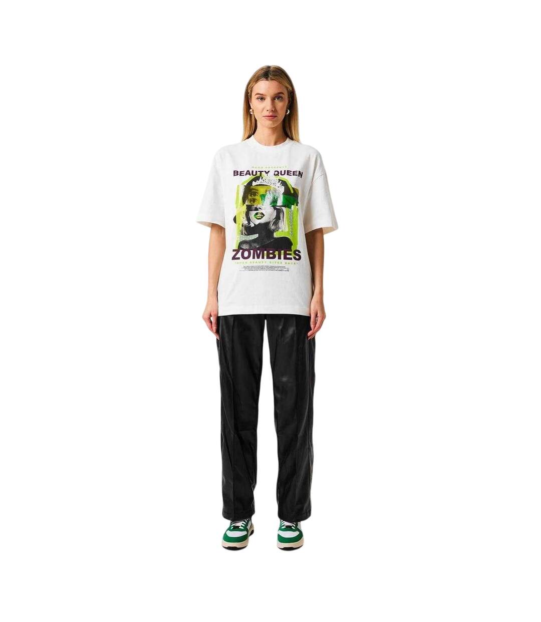 Womens/ladies Popper Detail Relaxed Fit Tracksuit Bottoms Black Hugo-1