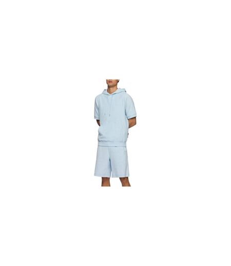 Sweat Manches Courtes Sealy Homme Bleu Clair Boss