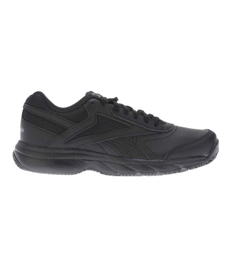 Womens/ladies work n cushion 4.0 leather walking trainers black Reebok