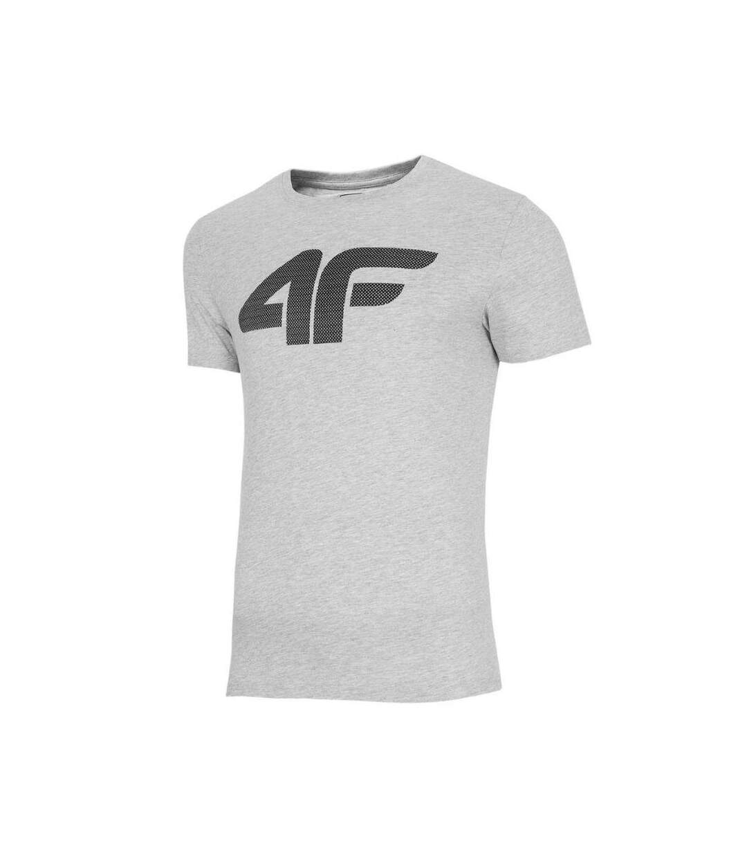 T-shirt Motif/style Logo H4z22 Homme Gris Argenté 4F-1