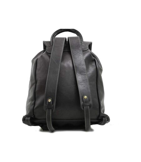 Katana - Sac à dos en cuir gras M - noir - 2353