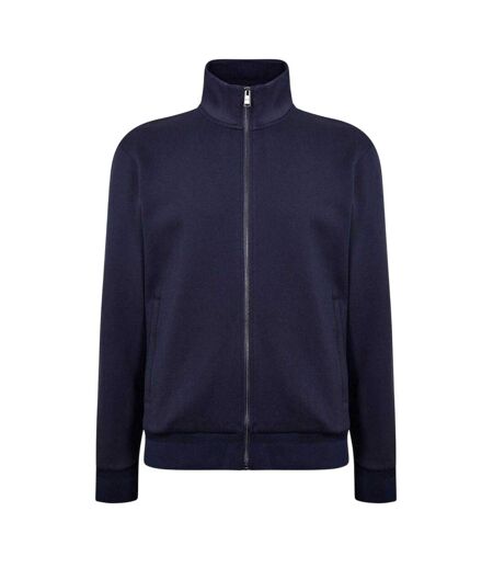 Mens Casual Full Zip Hoodie Dark Blue Boss