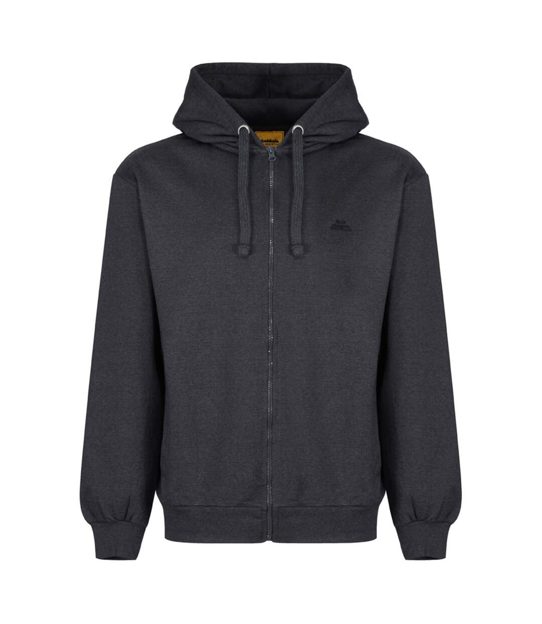 Mens Hooded Fleece Jacket Charcoal Grey Iron Mountain-2
