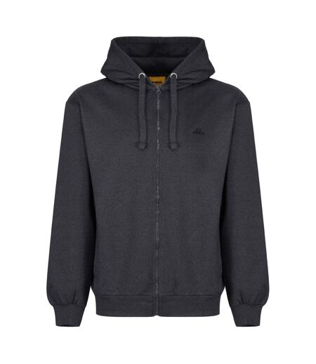Mens Hooded Fleece Jacket Charcoal Grey Iron Mountain